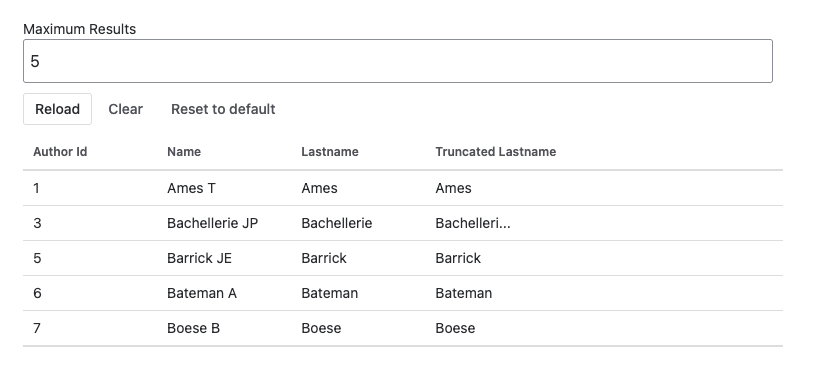 Screen of PocketQuery Macro with only one parameter editable
