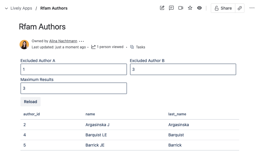 PocketQuery with input fields where the user can change the parameters