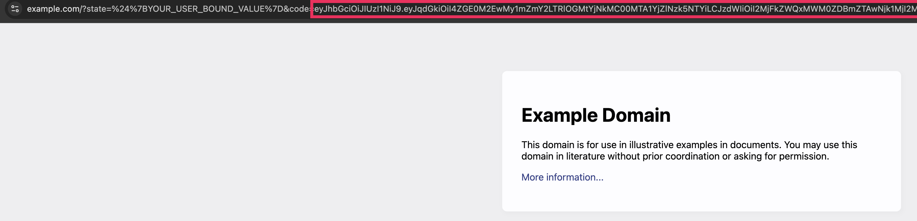Autorization Code in URL