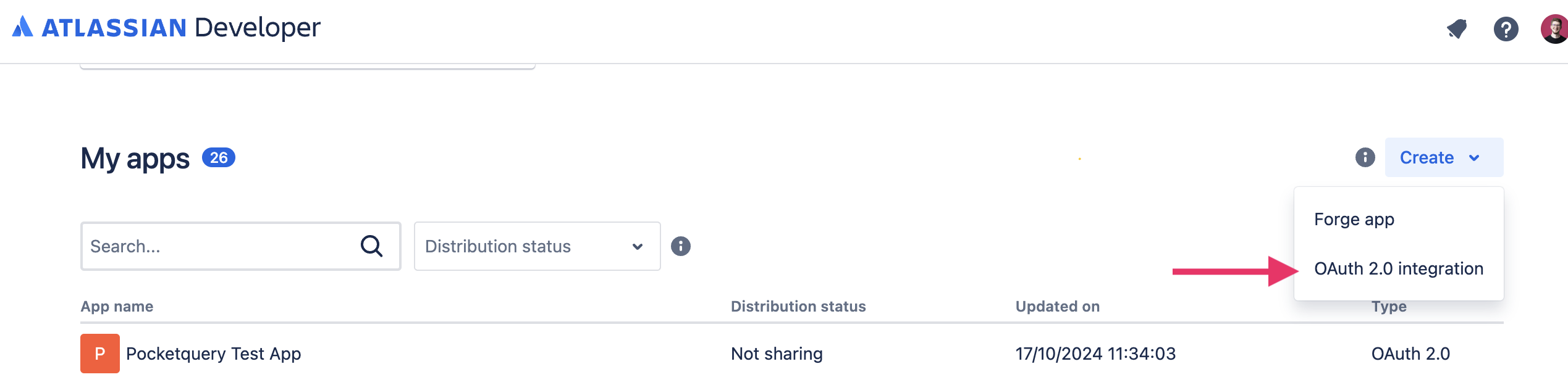 Atlassian Developer Console
