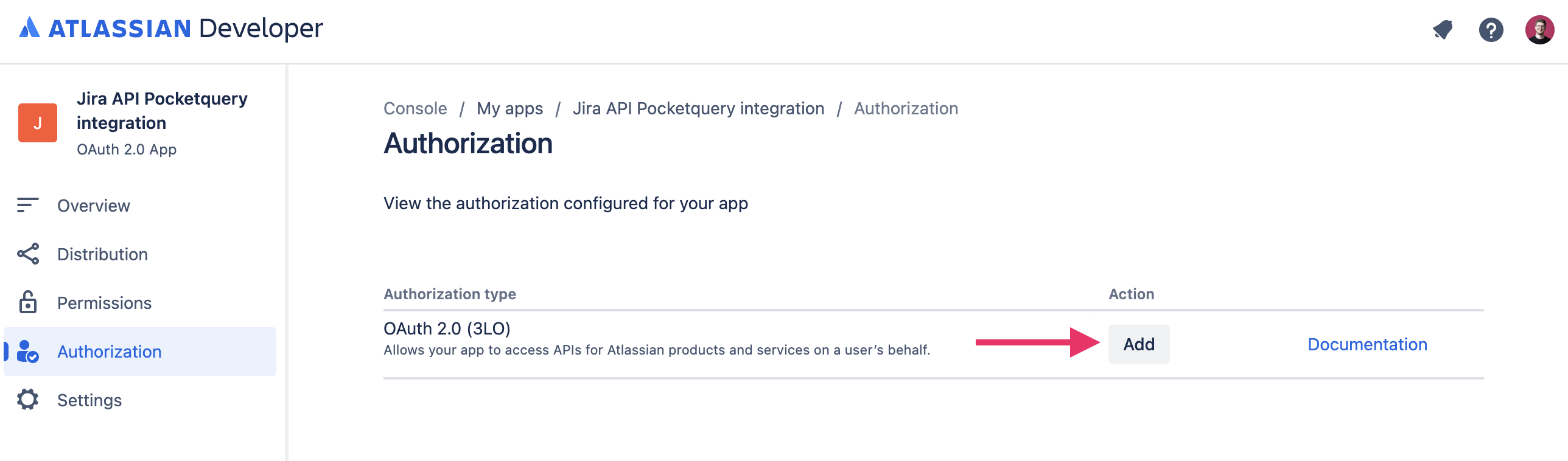 Atlassian Developer Console