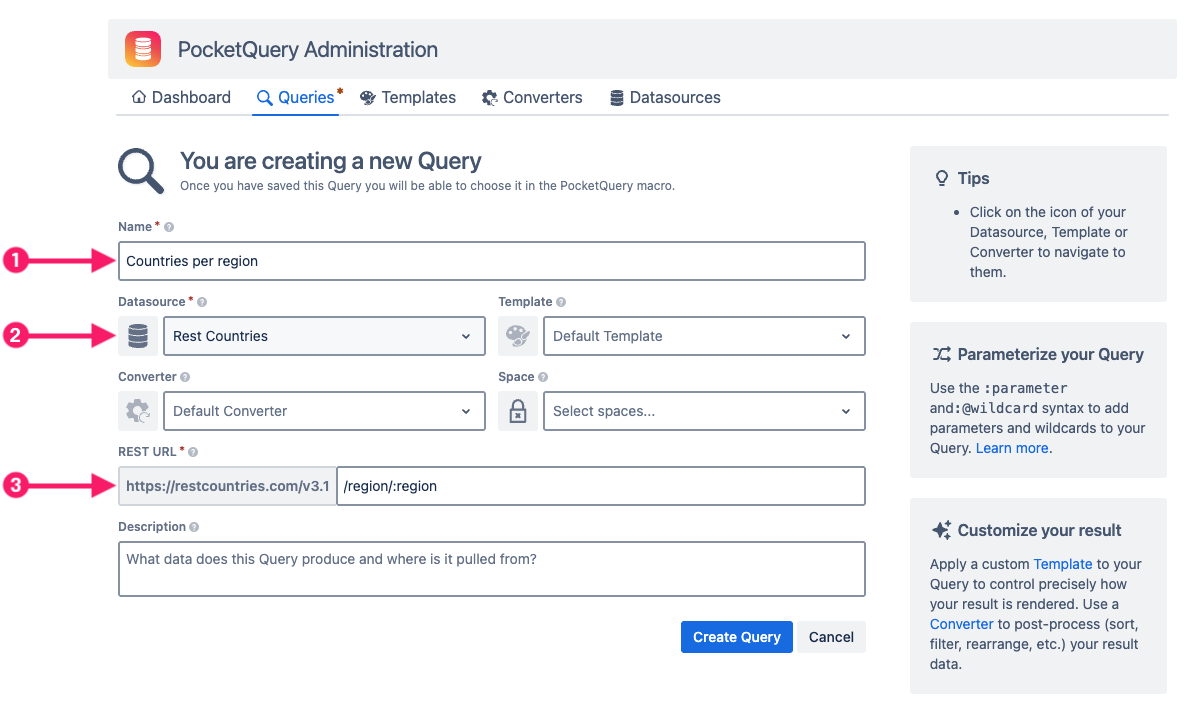 Creating a REST Query